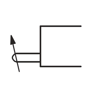 Adjustable stroke actuator for directional control valve symbol